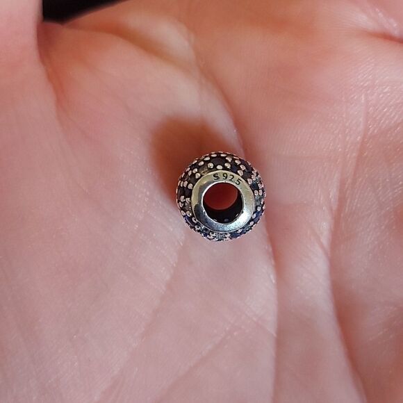 925 Sterling Silver Blue Garden Charm - Picture 6 of 11